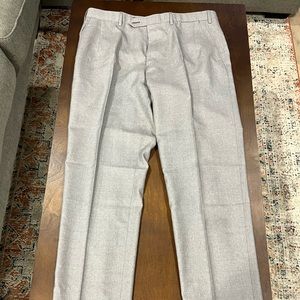 BRIONI FEATHER GRAY DRESS PANTS